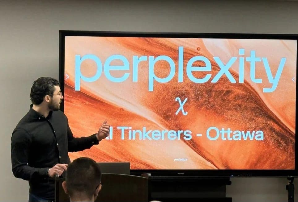 Presenting Perplexity at AI Tinkerers Ottawa